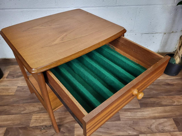 Vintage Sutcliffe Teak Occasional Side Table With Drawer Scandi Retro MCM
