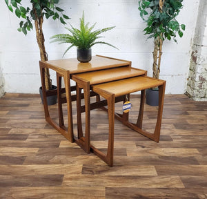 Vintage G Plan Quadrille Teak Nest Of Tables Mid-Century Scandi Retro