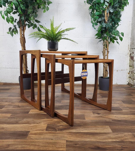 Vintage G Plan Quadrille Teak Nest Of Tables Mid-Century Scandi Retro