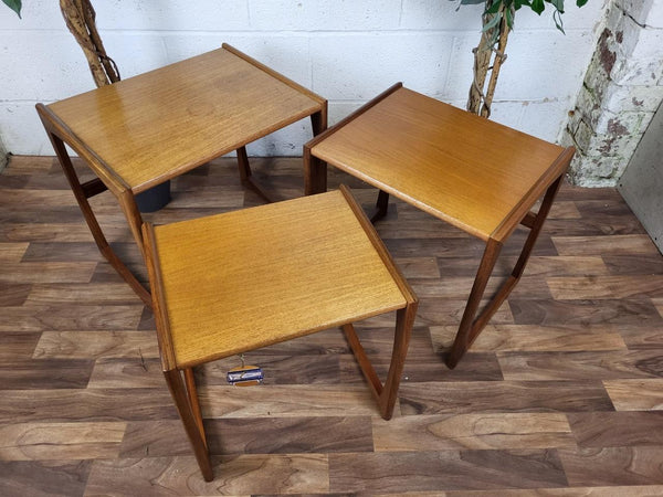 Vintage G Plan Quadrille Teak Nest Of Tables Mid-Century Scandi Retro