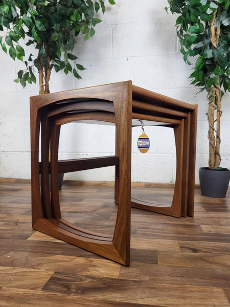 Vintage G Plan Quadrille Teak Nest Of Tables Mid-Century Scandi Retro