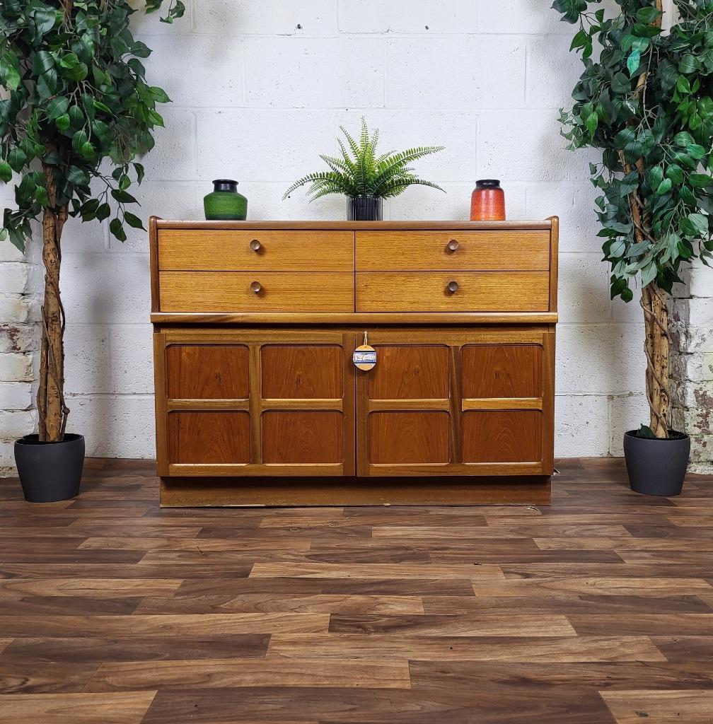 Vintage Nathan Squares Teak Sideboard Mid-Century Scandi Retro