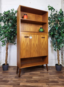 Vintage G Plan Fresco Teak Tall Drinks Cabinet Bookcase Mid-Century Retro