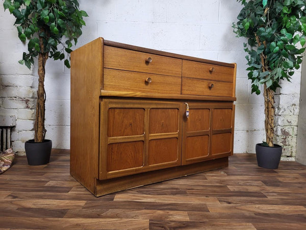 Vintage Nathan Squares Teak Sideboard Mid-Century Scandi Retro