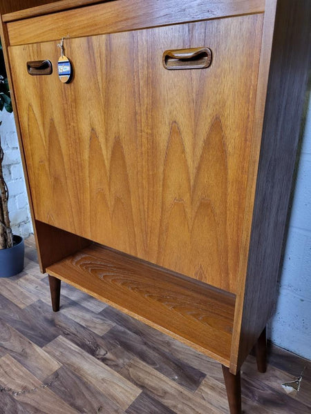 Vintage G Plan Fresco Teak Tall Drinks Cabinet Bookcase Mid-Century Retro